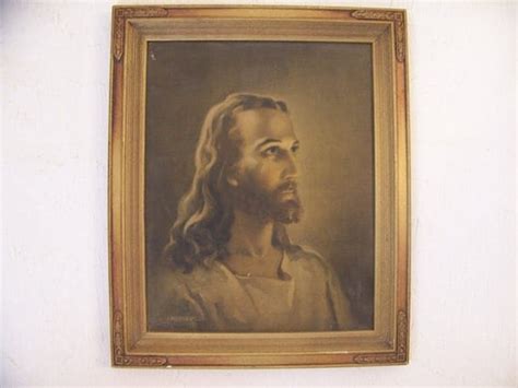 Antique Picture Of Jesus 1941 Jesus Christ Picture Vintage
