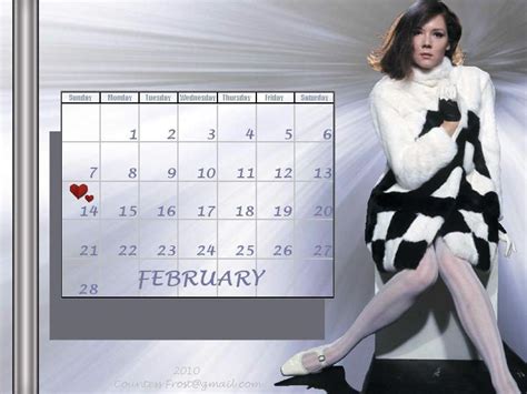 February 2010 Diana Calendar Diana Rigg Wallpaper 9733177 Fanpop