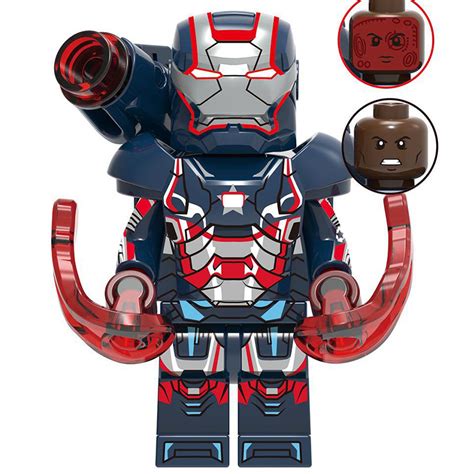 Iron Patriot Avengers Marvel Minifigs Fit Lego X1343