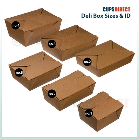 Kraft Deli Food Box Range Paper Food Boxes For Takeaway Street Food