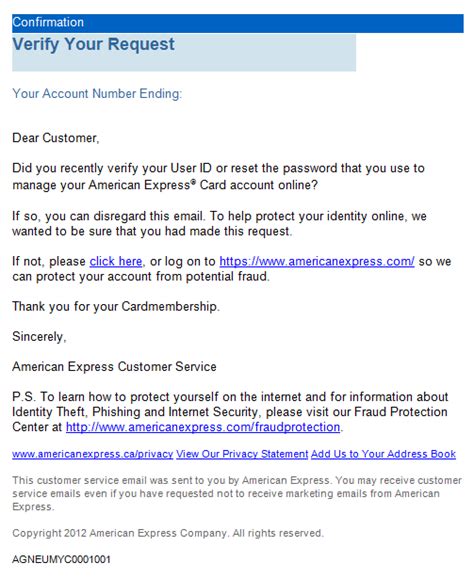 Email Phishing Alert Americanexpress