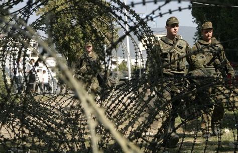 Nato Troops And Eu Law Enforcement Close Illegal Serb Border Crossing