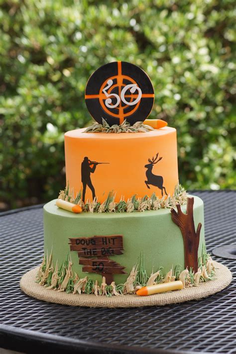 Tiered Hunting Themed Birthday Cake Adult Birthday Cakes Hunting Birthday Cakes Birthday