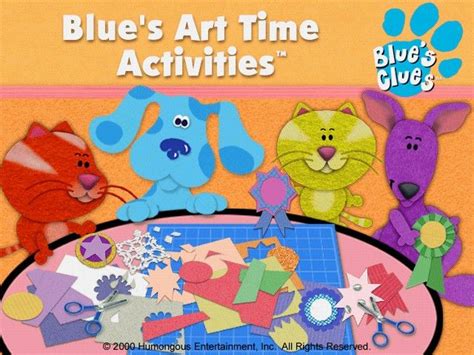 Screenshot Of Blue S Clues Blue S Art Time Activities Windows