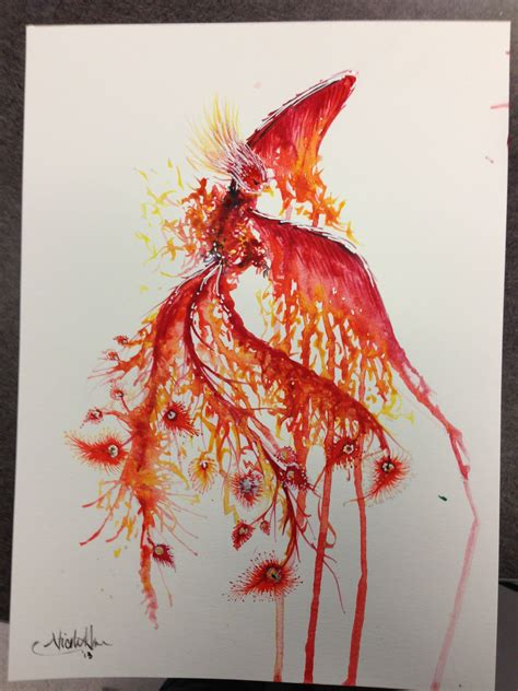 Find the perfect word, quote or message to inspire yourself & others today. Watercolor Phoenix done by me :) | eARTh | Pinterest ...