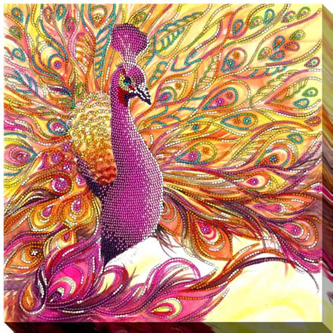 A wide variety of embroidery kit options are available to you, such as feature, material, and use. DIY Bead embroidery kit Peacock beaded painting | Etsy ...