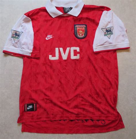 Arsenal Home Football Shirt 1994 Sponsored By Jvc