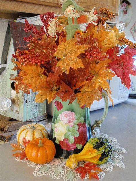 Fall decor autumn home wall lights wall wallpaper traditional decor candle sconces light beautiful details antiques. 30 Cool Ways To Use Autumn Leaves For Fall Home Décor ...