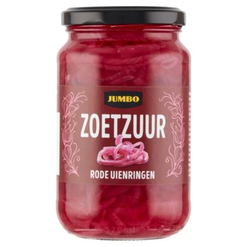 Jumbo Zoetzuur Rode Uienringen 340g bestellen