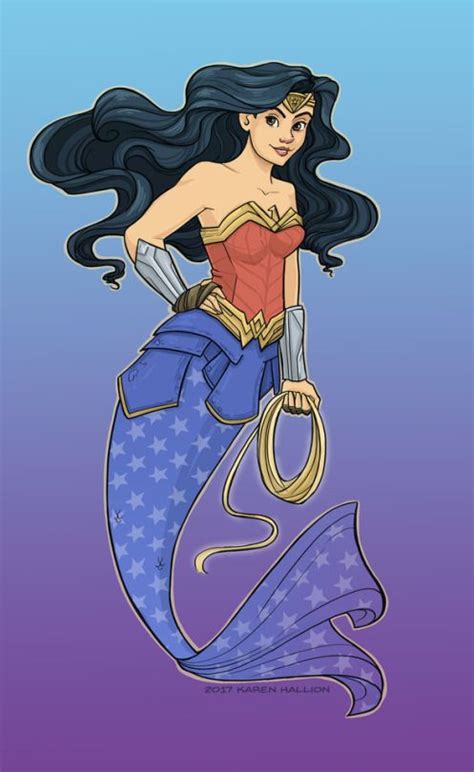 Karen Hallion Illustration Cartoon Character Drawings Wonder Woman