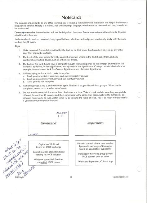 ap us history note cards