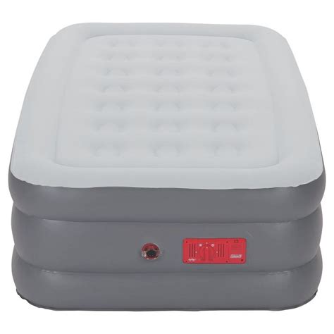 This twin mattress is 12 inches thick and made up of several distinct layers. Coleman GuestRest Double High Air Mattress with Built-In ...