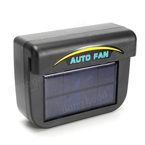 Car Vehicle Solar Sun Powered Power Window Fan Ventilator Auto Cool Air