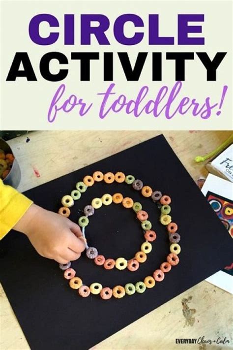 Circle Activity For Toddlers Toddlers Love To Make Crafts Try This