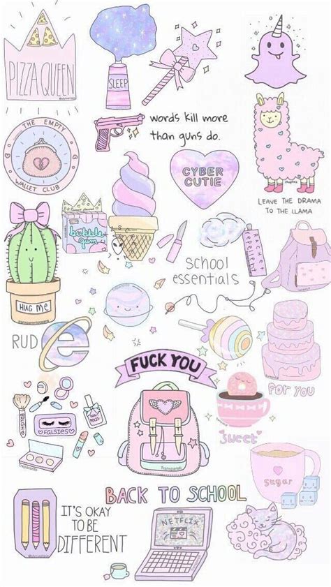 Terrific Images aesthetic Printable Stickers Thoughts | Mini dessin