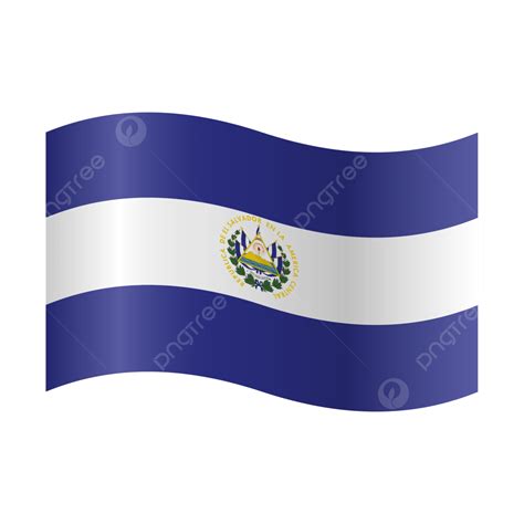 Vector Ilustración Realista De Banderas De El Salvador PNG ,dibujos El