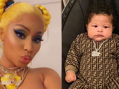 Nicki Minaj Shares First Photos Of Adorable Baby Boy Papa Bear