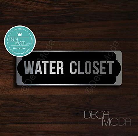 Size and length of vents. Deca Moda Water Closet Sign, Size 9 x 3 inches | Decamoda