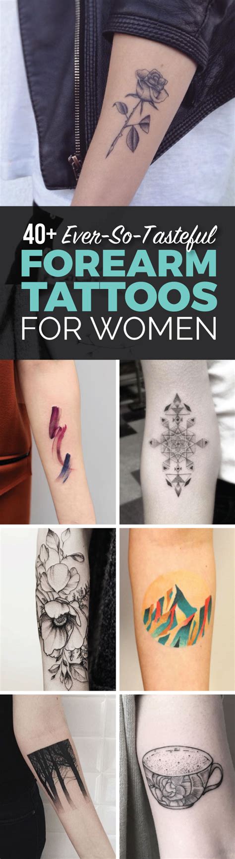 40 Ever So Tasteful Forearm Tattoos For Women Tattooblend