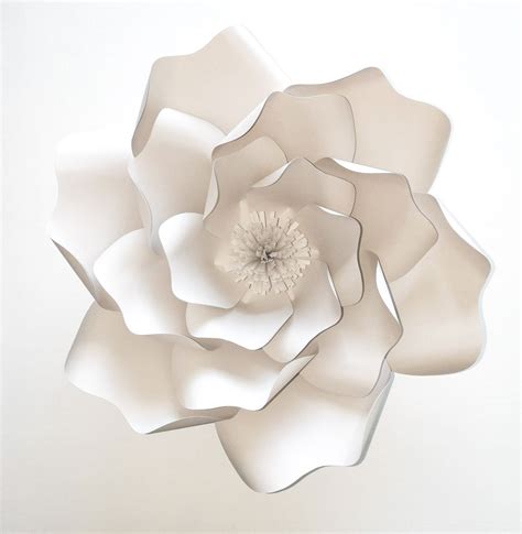 Diy Minimalist Paper Flower Wedding Decorations Once Wed