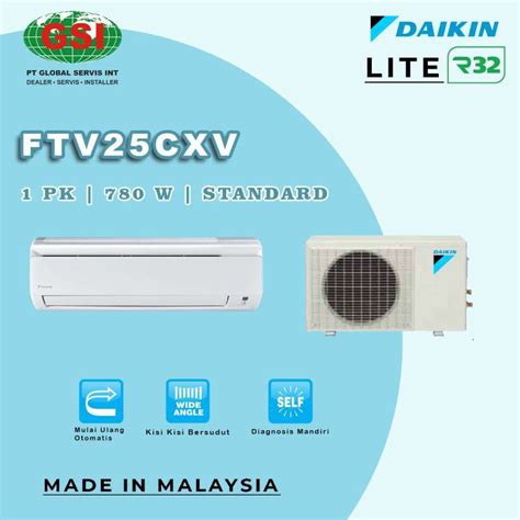 Promo AC DAIKIN 1 PK STANDART MALAYSIA STV 25 CXV Diskon 20 Di Seller