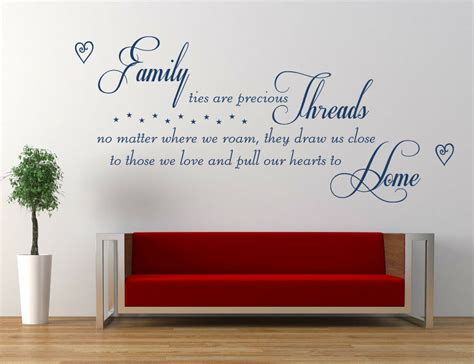 Check spelling or type a new query. Family Threads Poem Quote Sticker, Vinyl Wall Art Sticker, Decal, mural | eBay