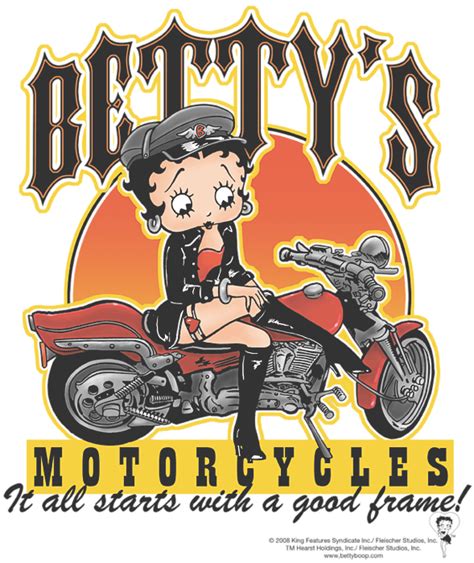 Boop Bettys Motorcycles T Shirt For Sale By Brand A