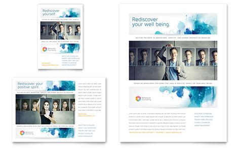behavioral counseling flyer ad template design