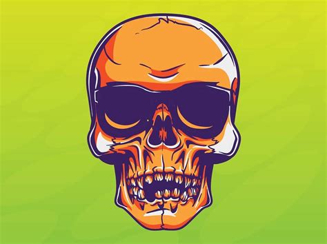 Cool Skull Vector Vector Art And Graphics