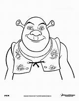 Shrek Coloring Face Dreamworks Printable Characters Getdrawings sketch template
