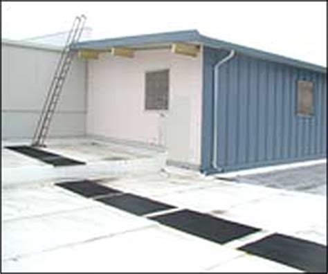 In our overview of flat roofing technologies: Roof Walkway Safety Mats