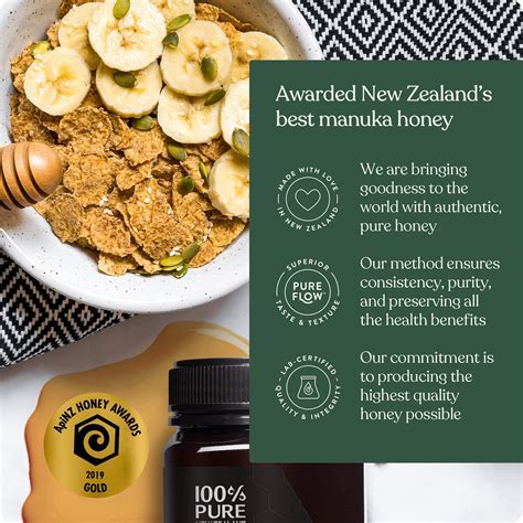 Buy 100 Pure New Zealand Manuka Honey Certified UMF 20 MGO 829