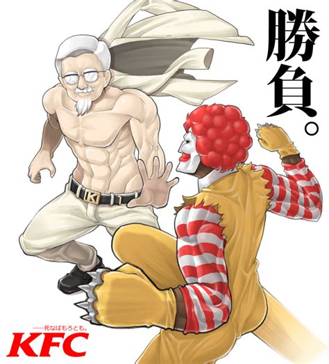 Ronald Mcdonald And Colonel Sanders Mcdonald S And More Drawn By Aosode Danbooru