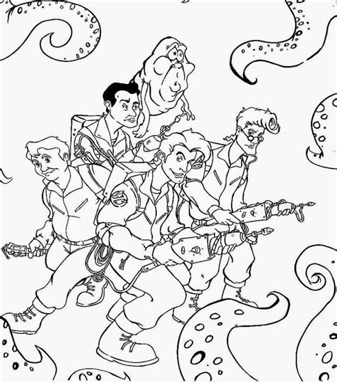 Ghostbusters Coloring Page - Coloring Home