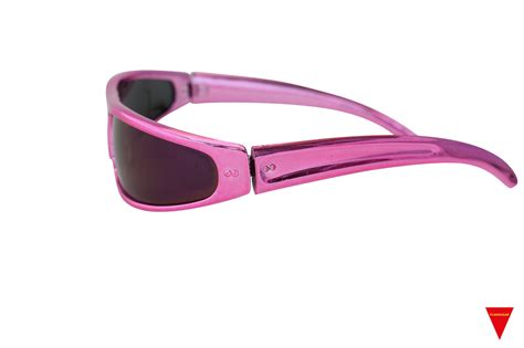 vintage wrap around sunglasses hot pink 70 s frame bright etsy