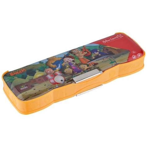 Buy Yellow Spark Chota Bheem Small Magnetic Pencil Box With Eraser Compartment 1 Pc Online At