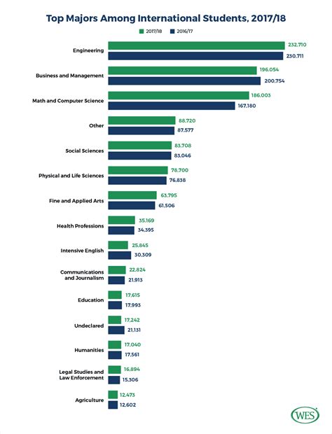 What Are the Most Popular Majors for International Students in the U.S.?