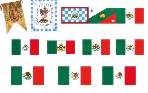 Evolución De La Bandera De México México Mi País