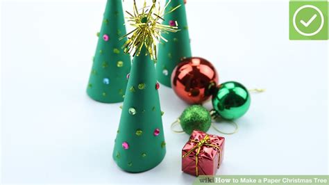 3 Ways To Make A Paper Christmas Tree Wikihow