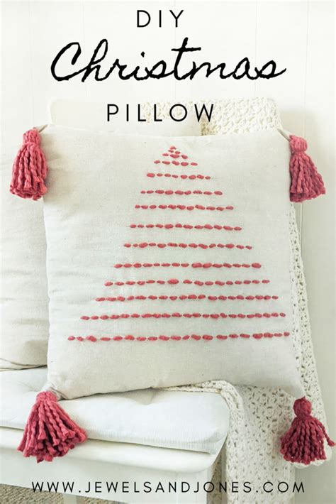 How To Make A Handmade Christmas Tree Pillow Jewels And Jones