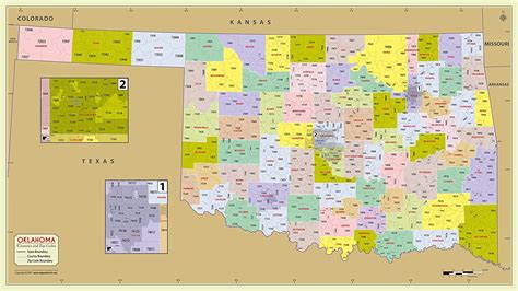 Us state pdf zip code maps >> download oklahoma pdf zip code map. Zip Code Map Oklahoma | Campus Map