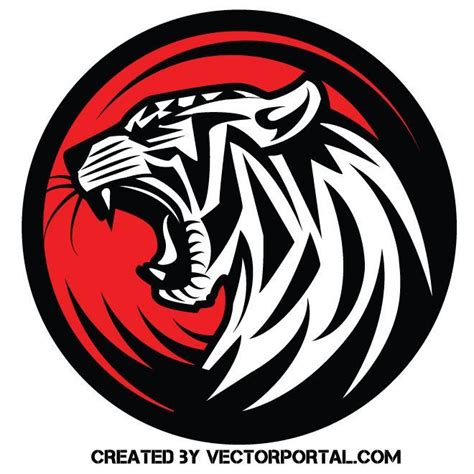 Tiger Vector Clip Art Logotype Logo Keren Hewan Binatang Tiger My Xxx