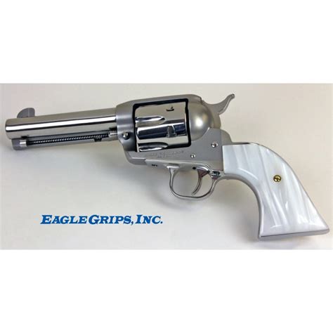 Ruger New Vaquero Traditional Kirinite White Pearl Smooth Grips