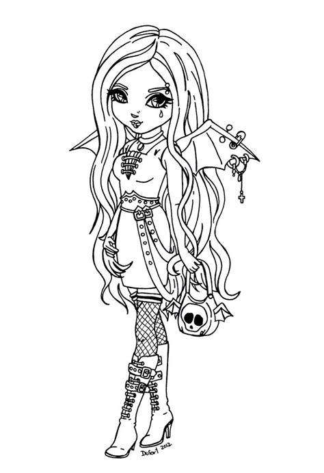 Anime Vampire Coloring Pages At Free