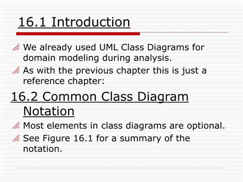 Ppt Chapter 16 Uml Class Diagrams Powerpoint Presentation Free