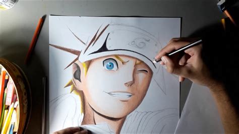 Colorindo Uzumaki Naruto Speed Drawing Youtube