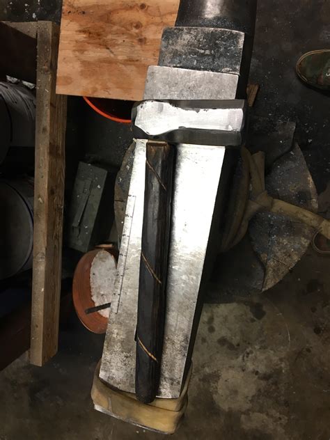 Made My First Hammer 43lb Japanese Style Forging Hammer Rblacksmithing