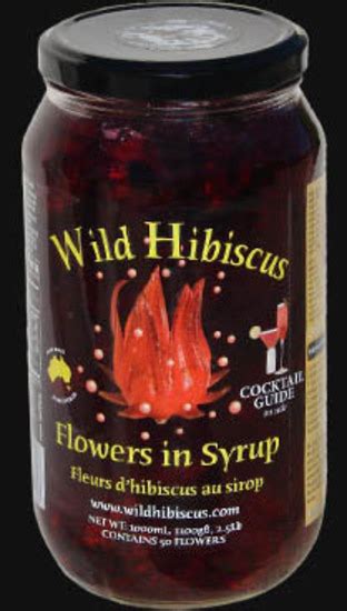Who would have thought that our australian bush has so much colour and flavour to offer. Wild Hibiscus Flowers in Syrup (1100g)