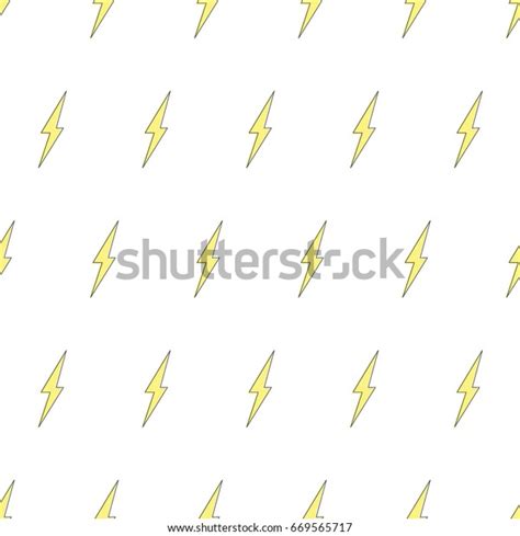 Thunder Pattern Seamless Background Vector Stock Vector Royalty Free