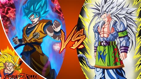 Goku Ssjb Vs Goku Ssj5 Sprite Movie Fight Dragon Ball Super Vs Dragon